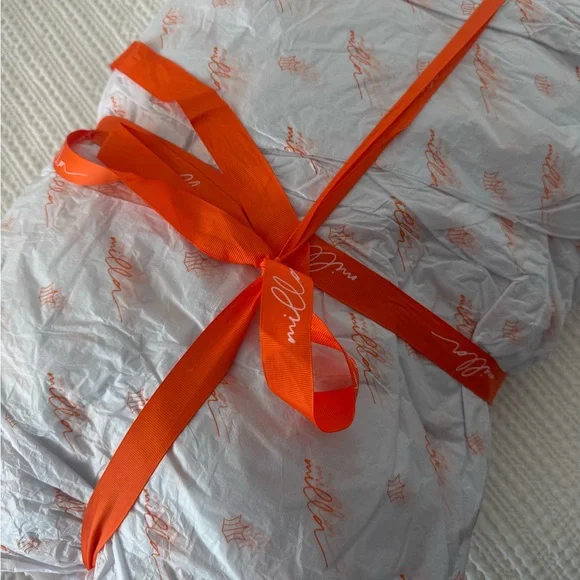 Milla Strapless Dress. Dramatically flowered tulle dress in misty pink. - Picture 12 of 13